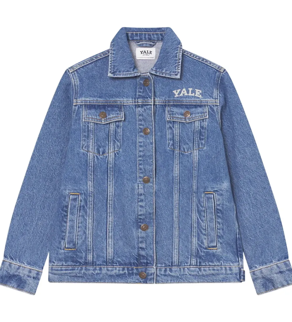 Overgangsjakker-Les Deux Denimjakke - Rally Yale - Medium Indigo Wash