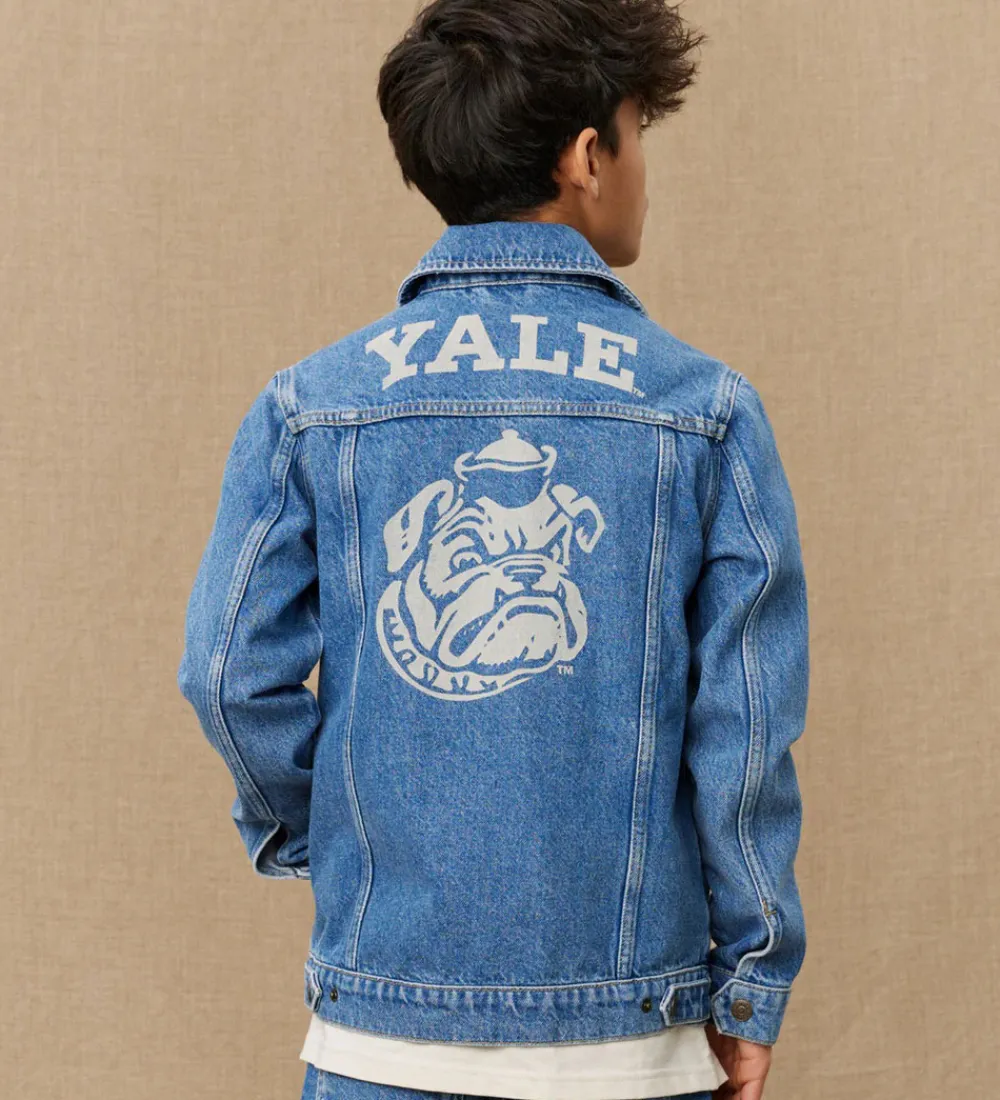 Overgangsjakker-Les Deux Denimjakke - Rally Yale - Medium Indigo Wash