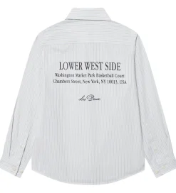 Les Deux Skjorter*Skjorte - Kent Print Stripe - Xenon Blue