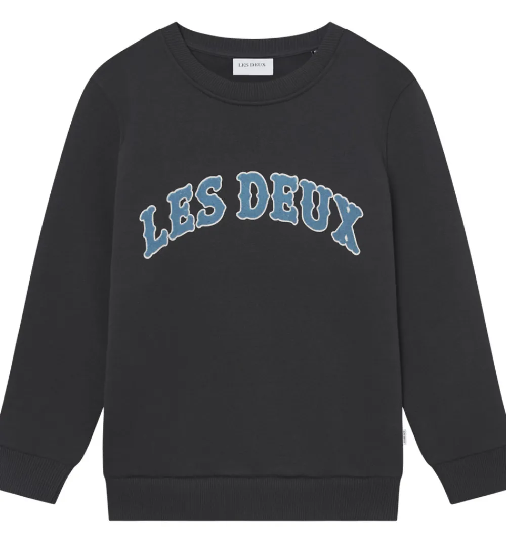 Sweatshirts-Les Deux Sweatshirt - Brady Western - Raven Grey