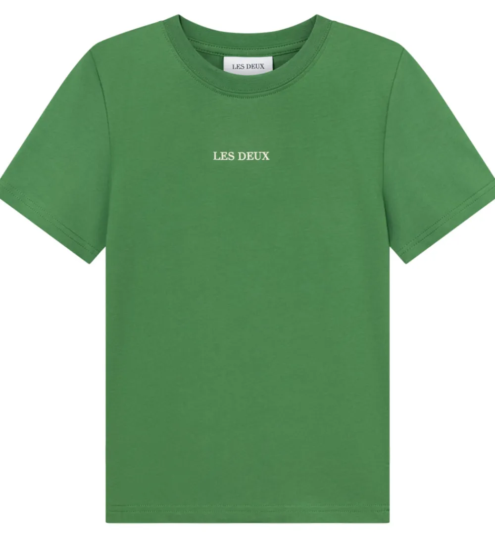 T-Shirts-Les Deux T-shirt - Andrew - Juniper Green