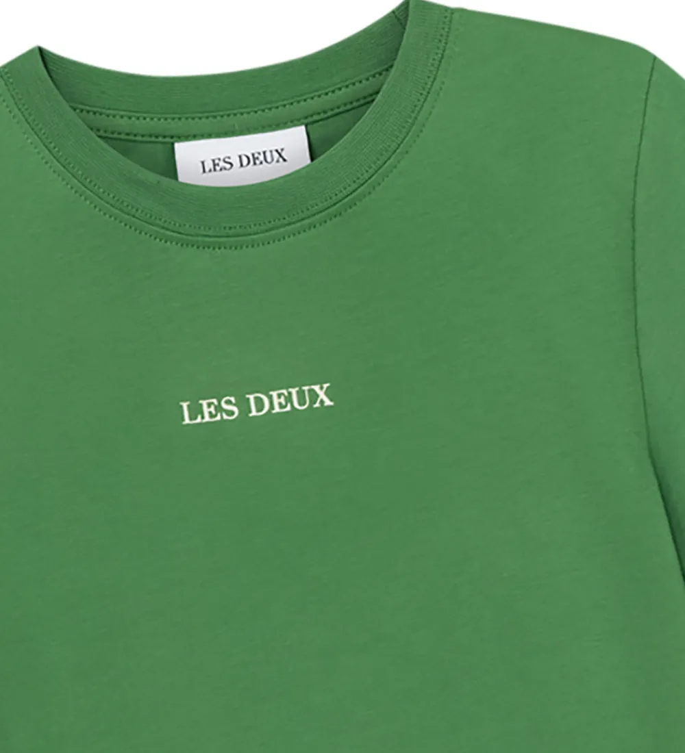 T-Shirts-Les Deux T-shirt - Andrew - Juniper Green