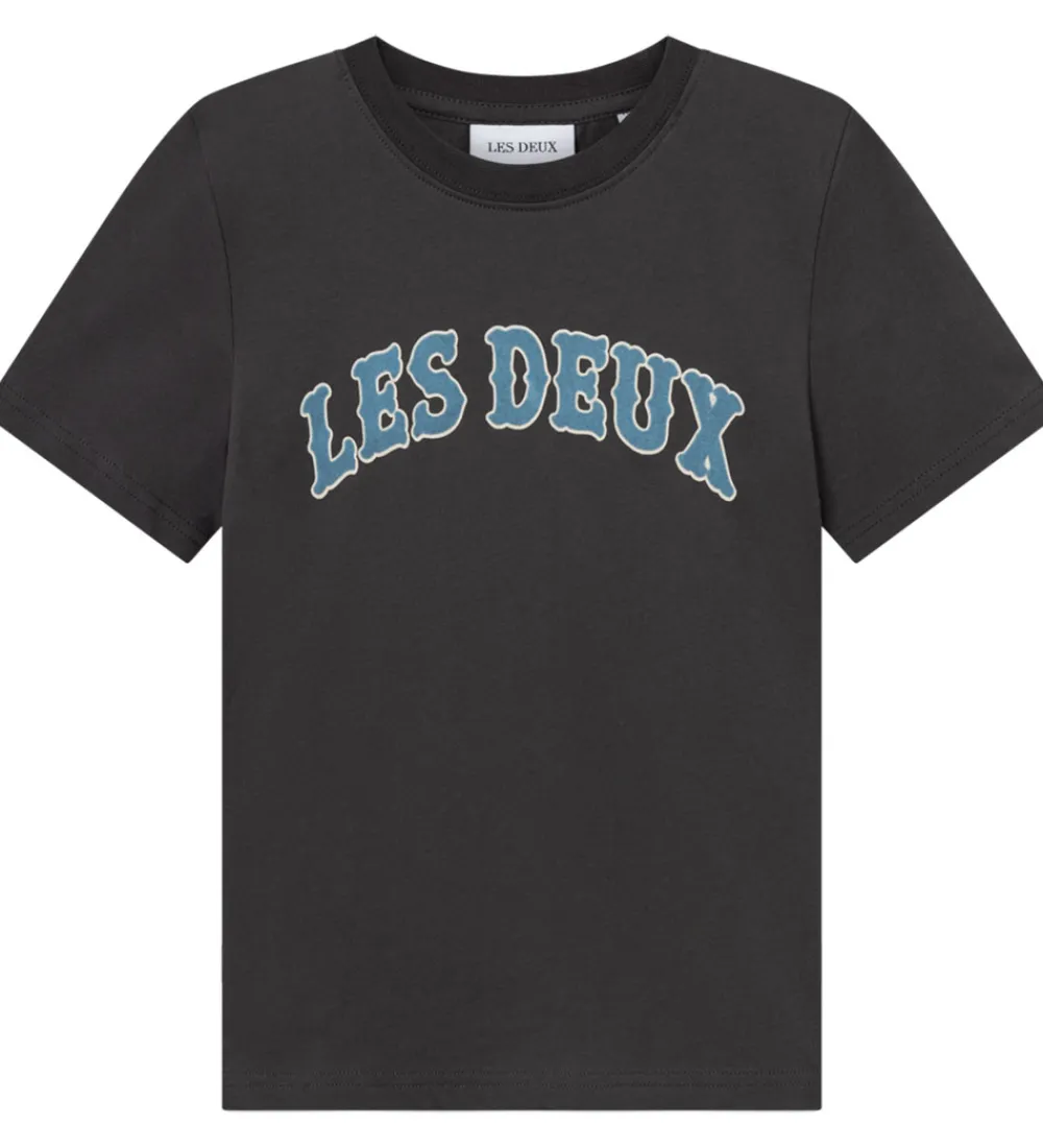 Les Deux T-Shirts*T-shirt - Brady Western - Raven Grey