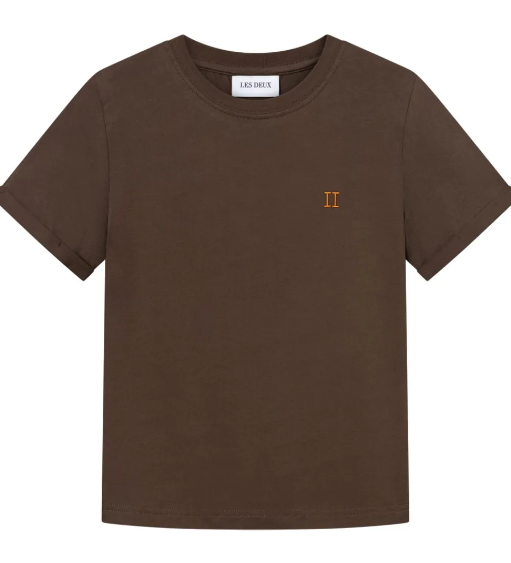 T-Shirts-Les Deux T-shirt - Norregaard - Slate Brown