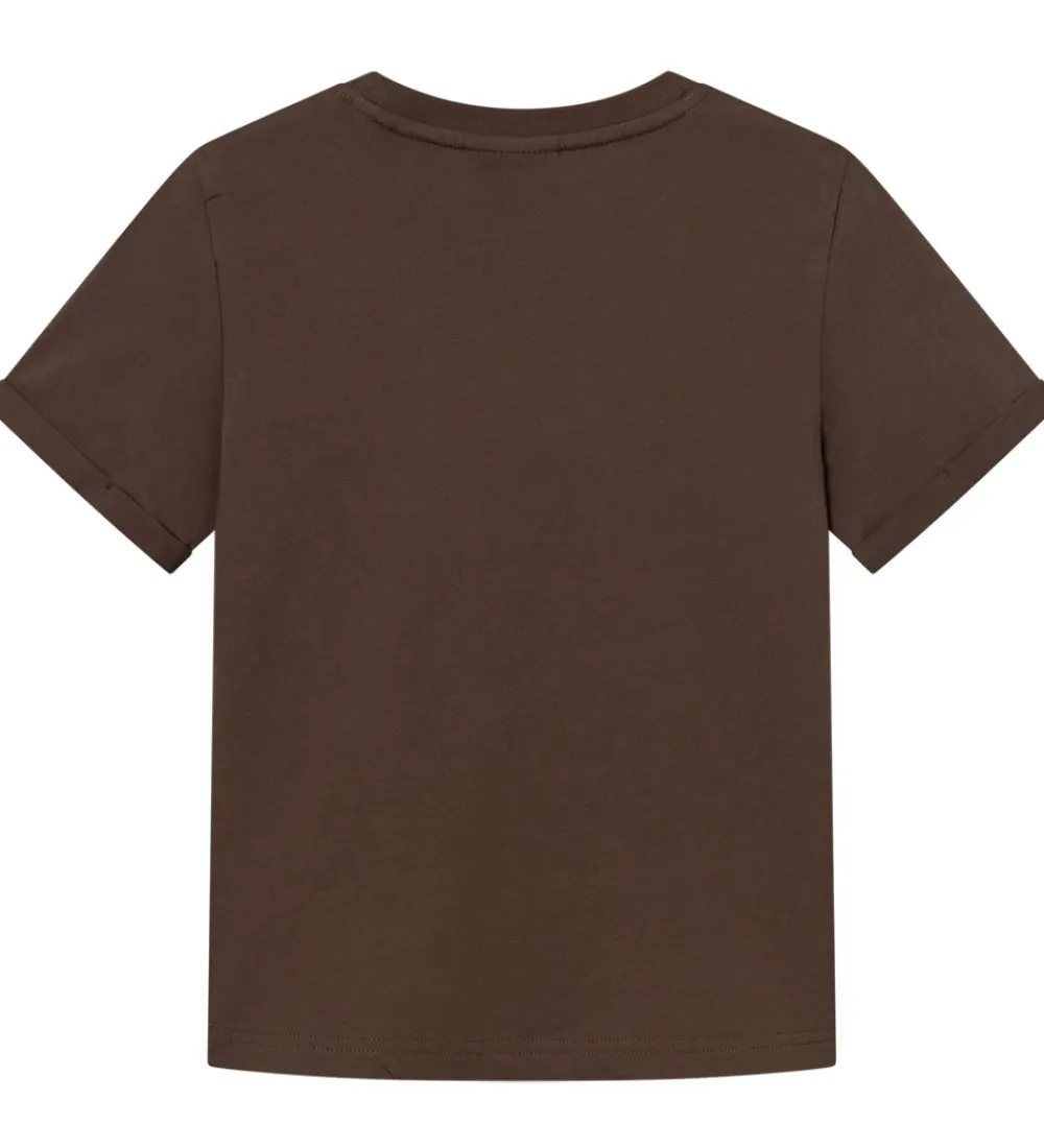 T-Shirts-Les Deux T-shirt - Norregaard - Slate Brown