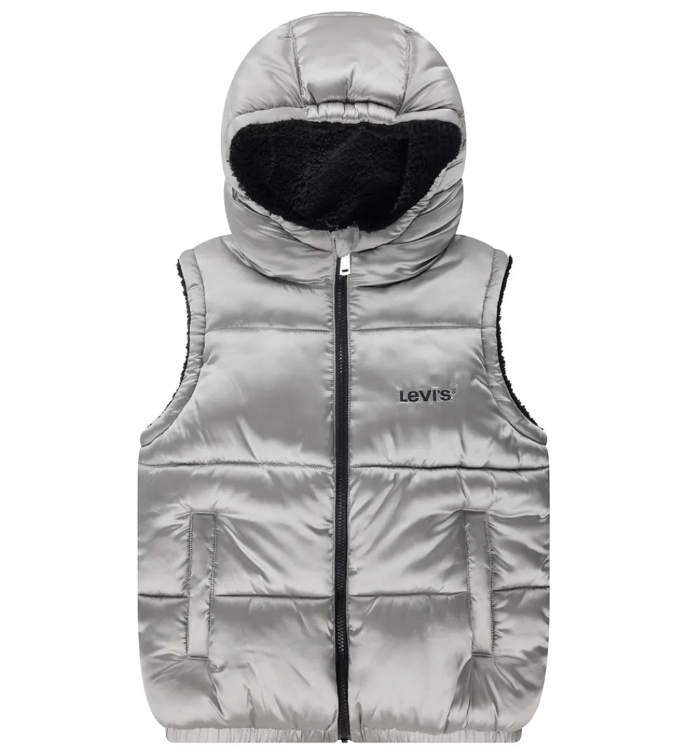 Dunveste Og Dyneveste-Levis Dynevest m. Fleece - Vendbar - Sølv/Sort