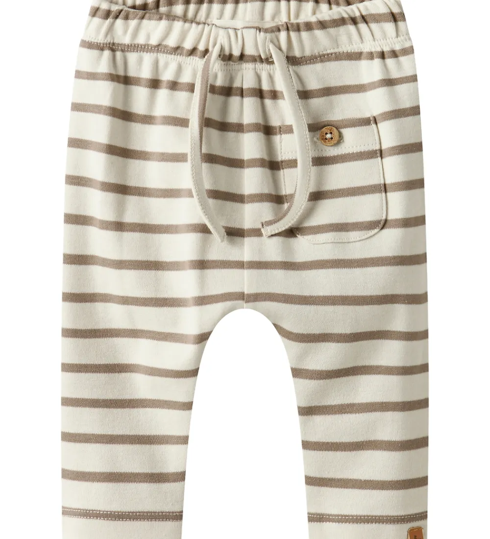 Bukser Og Jeans-Lil Atelier Lil' Atelier Bukser - NbmLimia - Turtledove/ Sepia Tint