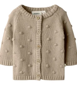 Striktrøjer-Lil Atelier Lil' Atelier Cardigan - Strik - NbfEmlen - Oxford Tan