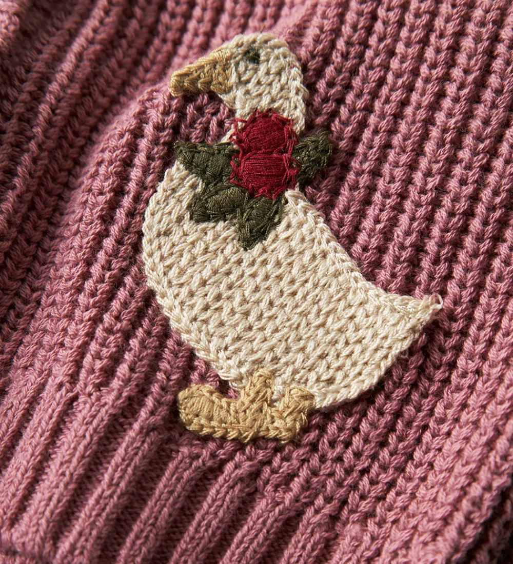 Cardigans-Lil Atelier Cardigan - Strik - NmfEmlen - Nostalgia Rose