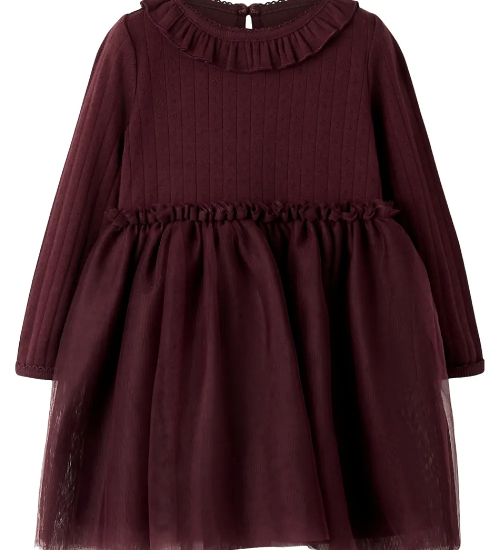 Kjoler-Lil Atelier Lil' Atelier Kjole - NmfSolange - Catawba Grape