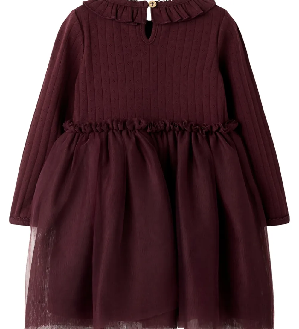 Kjoler-Lil Atelier Lil' Atelier Kjole - NmfSolange - Catawba Grape