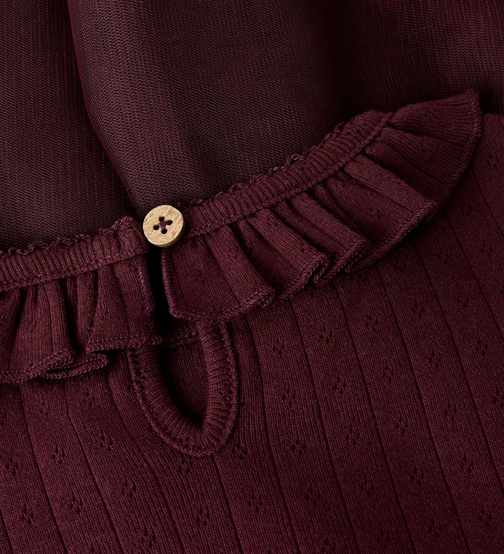 Kjoler-Lil Atelier Lil' Atelier Kjole - NmfSolange - Catawba Grape