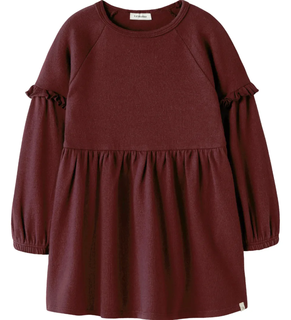 Kjoler-Lil Atelier Lil' Atelier Kjole - Strik - NmfThora - Catawba Grape