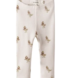 Lil Atelier Leggings*Lil' Atelier Leggings - Rib - NbfLavo - Almost Mauve/Goose