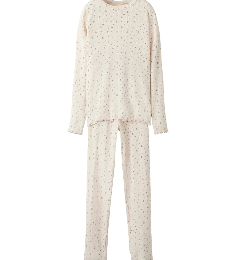 Nattøj-Lil Atelier Nattøj - Rib - NmfGago - Almost Mauve/Flowers