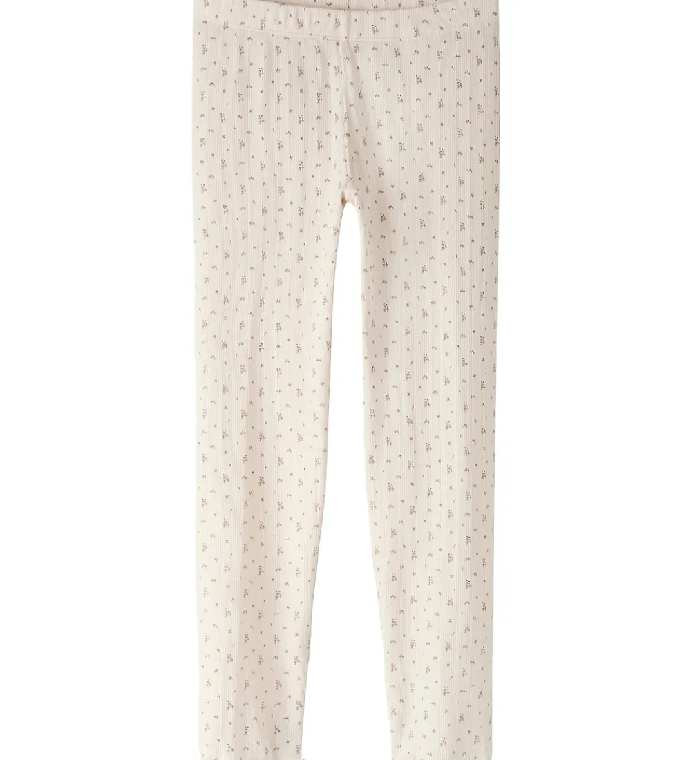 Nattøj-Lil Atelier Nattøj - Rib - NmfGago - Almost Mauve/Flowers
