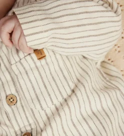 Bodyer-Lil Atelier Skjortebody l/æ - NbmFelixo - Turtledove/Sepia Tint