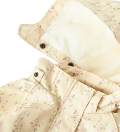 Lil Atelier Sommerjakker*Lil' Atelier Sommerjakke - NmfGerda - Bleached Sand m. Blomster