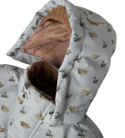 Vinterjakker-Lil Atelier Lil' Atelier Vinterjakke - NmmLasnow10 - Ultimate Grey/Airplanes