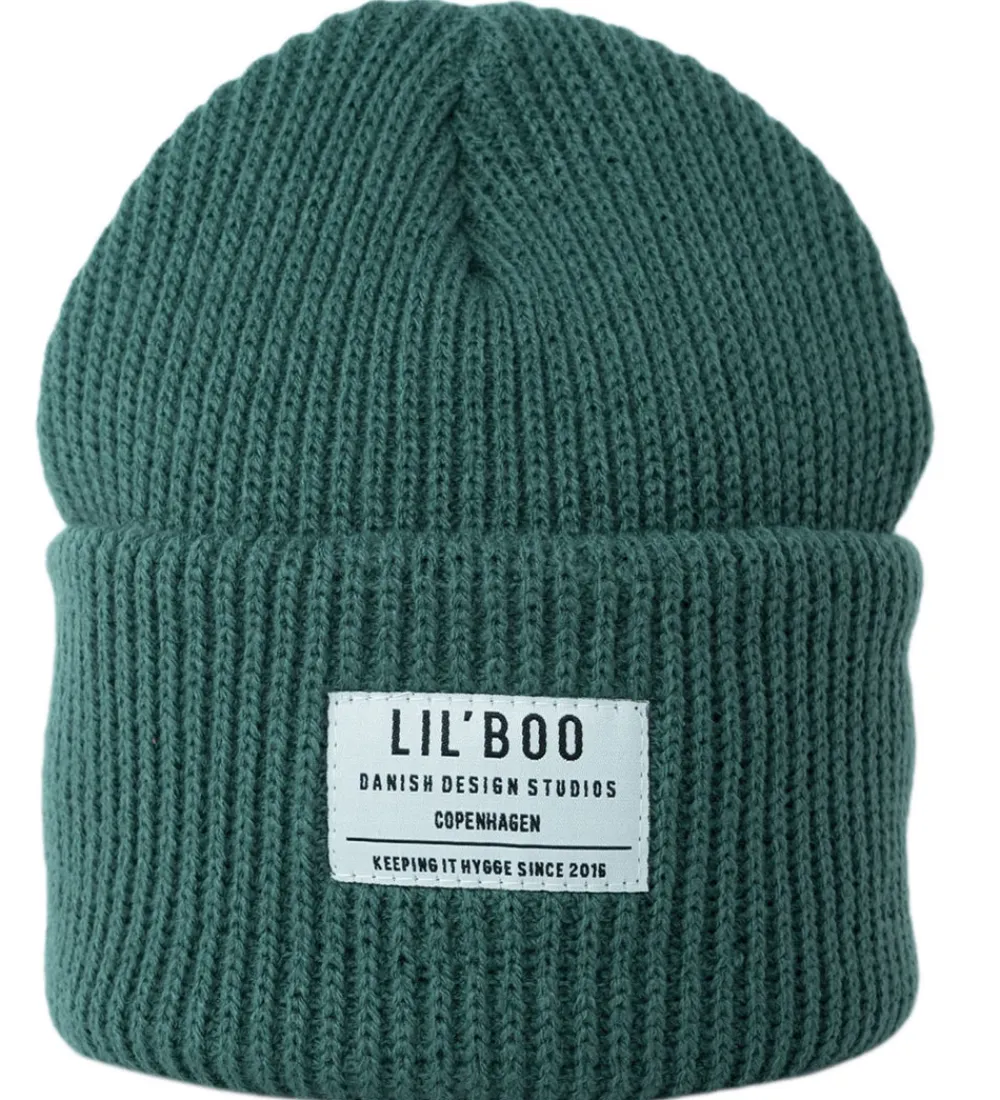 Huer Og Hatte-Lil' Boo Copenhagen Lil'Boo Copenhagen Hue - Rib/Strik - Hygge - Water Green