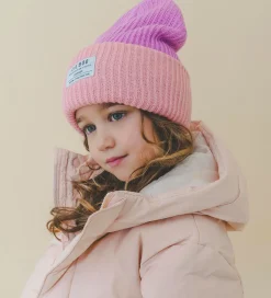 Huer Og Hatte-Lil' Boo Copenhagen Lil'Boo Copenhagen Hue - Rib/Strik - Hygge - Pink/Purple