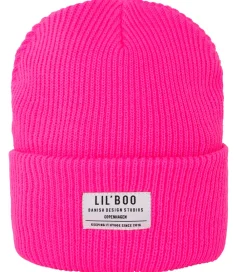 Lil' Boo Copenhagen Huer Og Hatte*Lil'Boo Copenhagen Hue - Rib/Strik - Hygge - Neon Pink