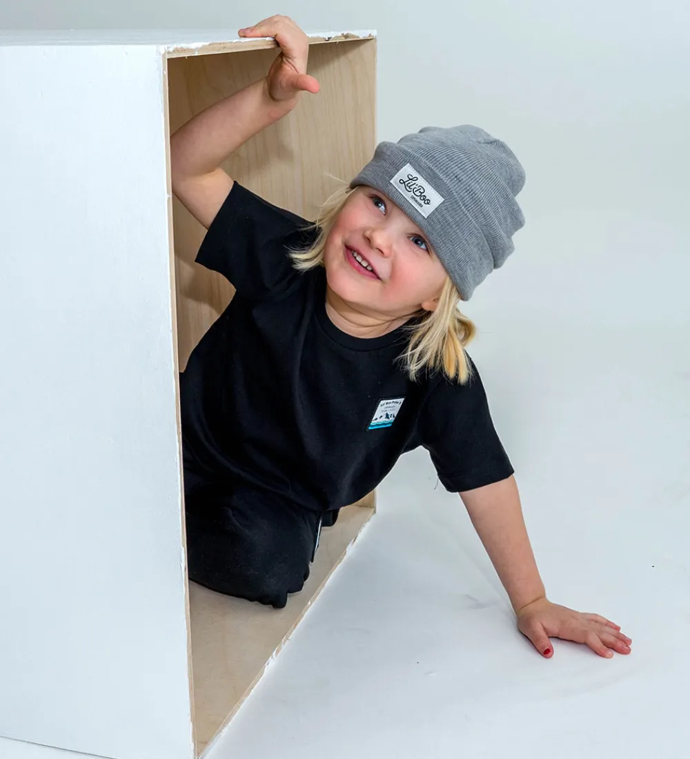 Huer Og Hatte-Lil' Boo Copenhagen Lil'Boo Copenhagen Hue - Strik - Merino - Light Grey