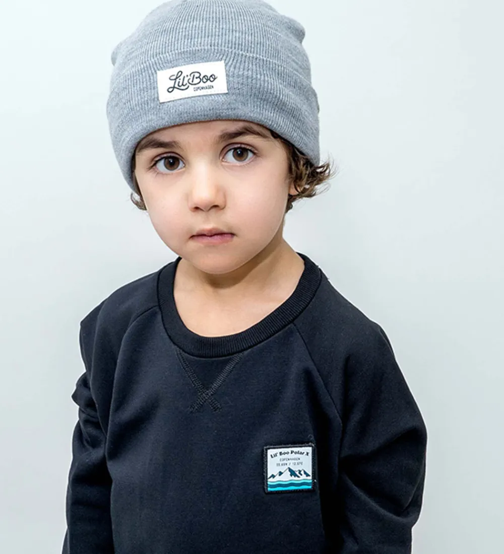 Huer Og Hatte-Lil' Boo Copenhagen Lil'Boo Copenhagen Hue - Strik - Merino - Light Grey