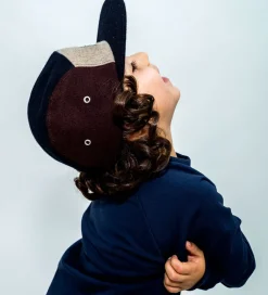 Lil' Boo Copenhagen Kasketter*Lil'Boo Copenhagen Kasket - Uld/Polyester - Brun/Navy