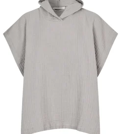 Babyhåndklæde- Og Poncho|Håndklæder-Lille Kanin Badeponcho - Musselin - Brown Smoke