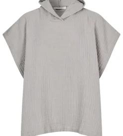 Babyhåndklæde- Og Poncho|Håndklæder-Lille Kanin Badeponcho - Musselin - Brown Smoke