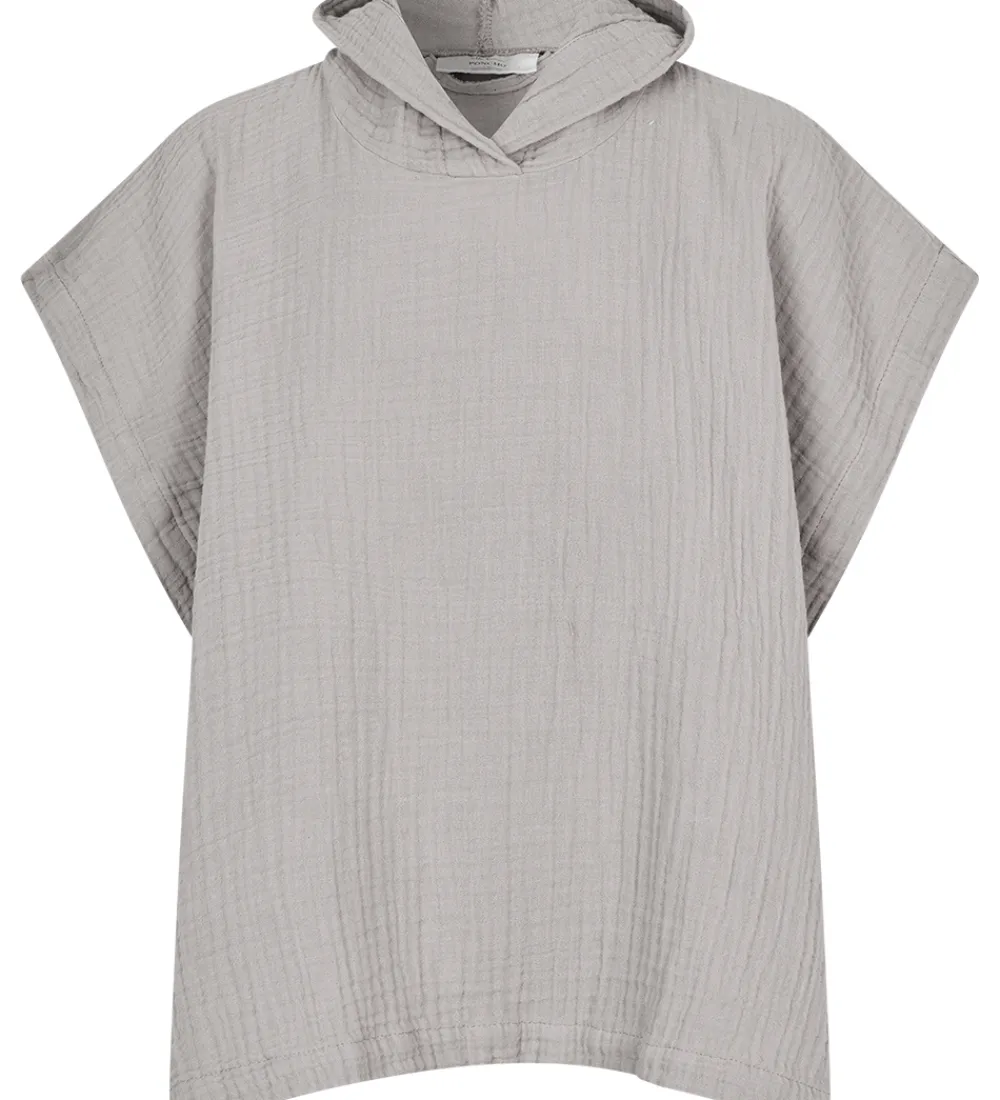 Babyhåndklæde- Og Poncho|Håndklæder-Lille Kanin Badeponcho - Musselin - Brown Smoke