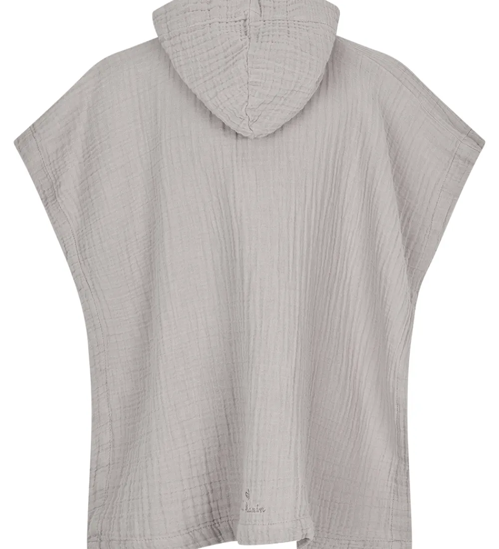 Babyhåndklæde- Og Poncho|Håndklæder-Lille Kanin Badeponcho - Musselin - Brown Smoke