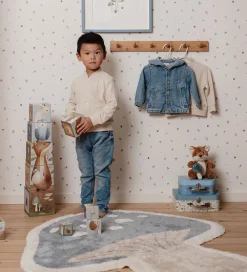 Tæpper|Gulvtæpper-Little Dutch Gulvtæppe - 102x118 cm - Blå Svamp