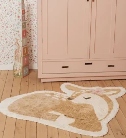 Little Dutch Tæpper|Gulvtæpper*Gulvtæppe - 103x110 cm - Beige m. Rådyr