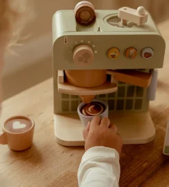 Trælegetøj-Little Dutch Kaffemaskine - Træ - Grøn