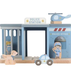 Little Dutch Trælegetøj|Figurer*Politistation - Træ - Blå