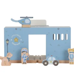 Little Dutch Trælegetøj|Figurer*Politistation - Træ - Blå