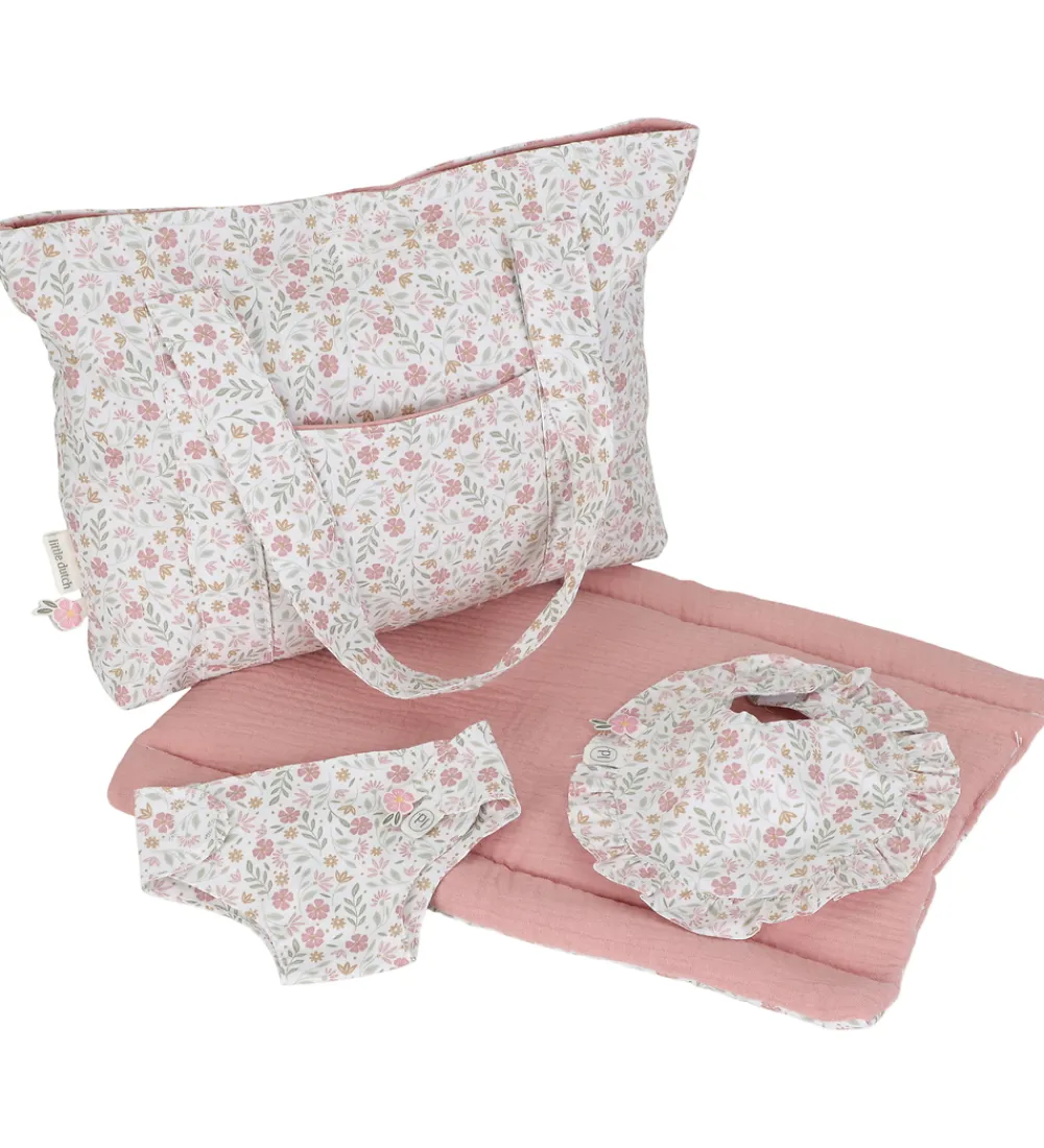 Dukker Og Tilbehør-Little Dutch Pusletaske - 4 Dele - Pink