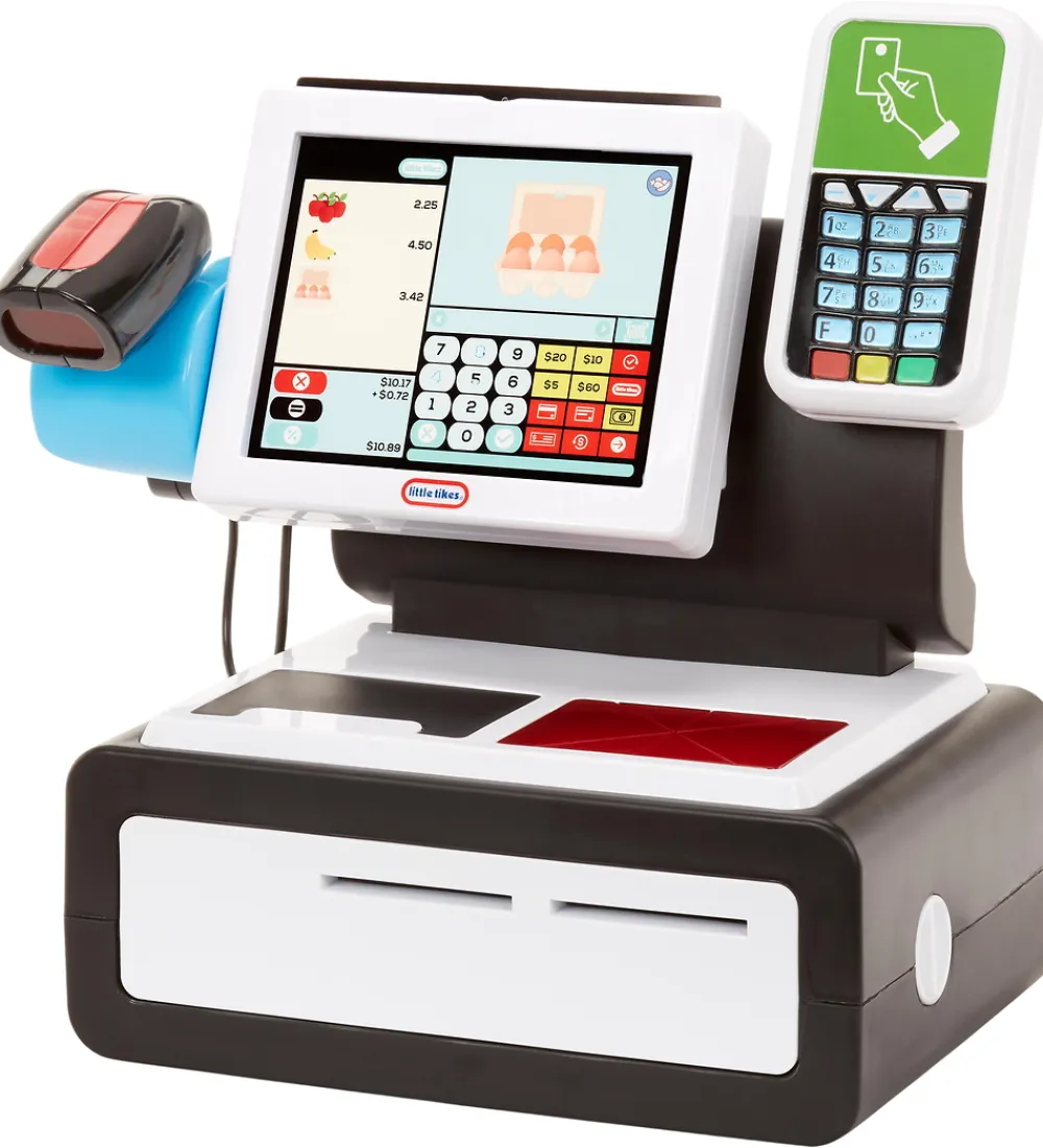 Little Tikes Udeleg Og Udendørs Legetøj|Babylegetøj*Kasseapparat m. Lys/Lyd - First Self Checkout Stand