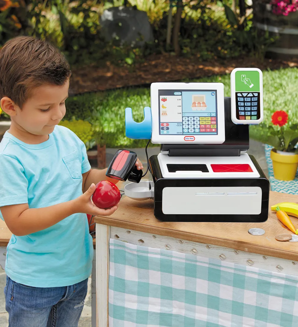 Little Tikes Udeleg Og Udendørs Legetøj|Babylegetøj*Kasseapparat m. Lys/Lyd - First Self Checkout Stand