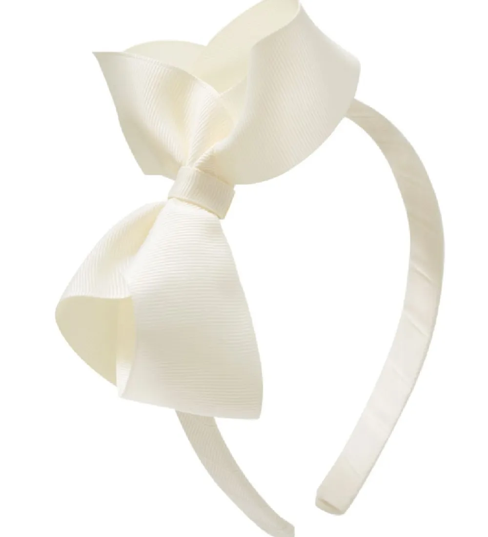 Hårbøjler-Little Wonders Hårbøjle - Michelle - Grosgrain - Creme