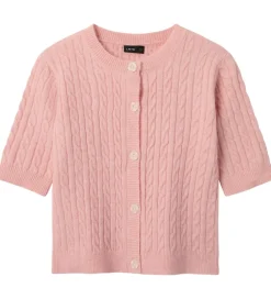LMTD Striktrøjer*Cardigan - Strik - NlfKave - Crystal Pink