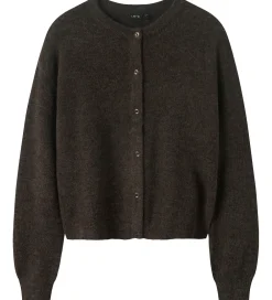 Striktrøjer-LMTD Cardigan - Strik - Noos - NlfLodet - Chocolate Brown