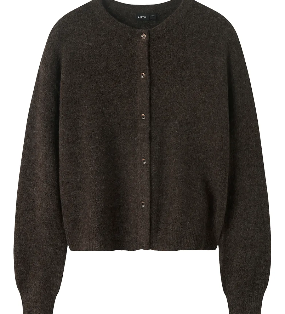 Striktrøjer-LMTD Cardigan - Strik - Noos - NlfLodet - Chocolate Brown