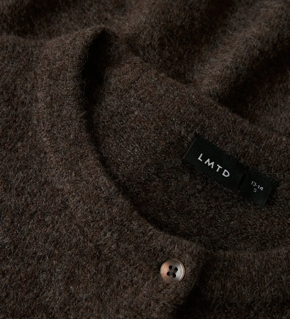Striktrøjer-LMTD Cardigan - Strik - Noos - NlfLodet - Chocolate Brown