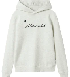 LMTD Hættetrøjer*Hættetrøje - NlmNaclub - Lysegråmeleret m. Print