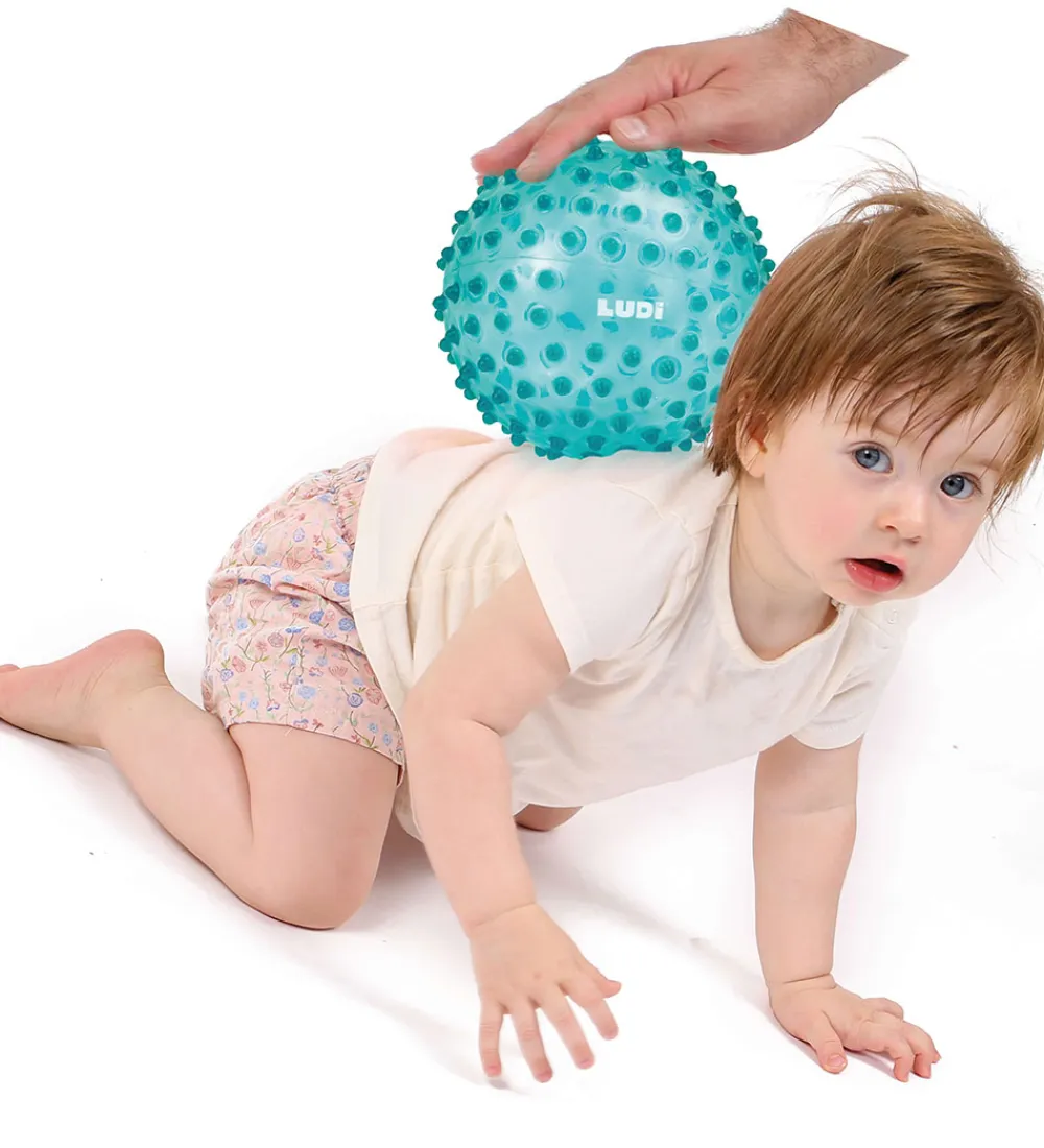 Ludi Bolde*Sansebold - 20 cm - Blå m. Massageknopper