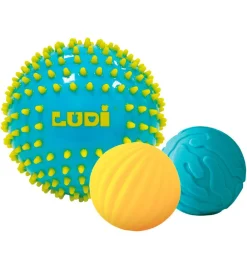 Ludi Bolde*Sansebolde - 3 stk. - Blå