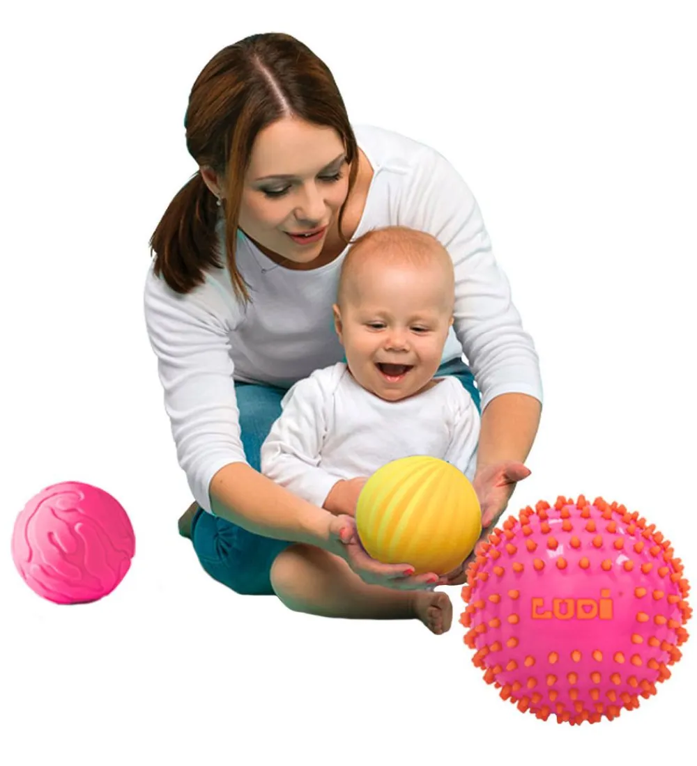 Bolde-Ludi Sansebolde - 3 stk. - Pink